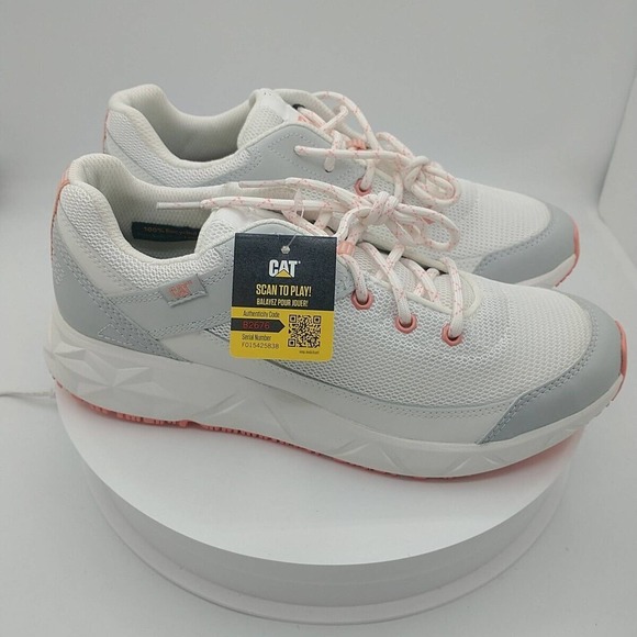 Caterpillar ProRush Speed FX Work Shoe P111023 White Mesh Nubuck‎ Nylon - Picture 10 of 15
